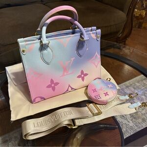 Louis Vuitton  Pastel Giant Monogram bag with coin purse
